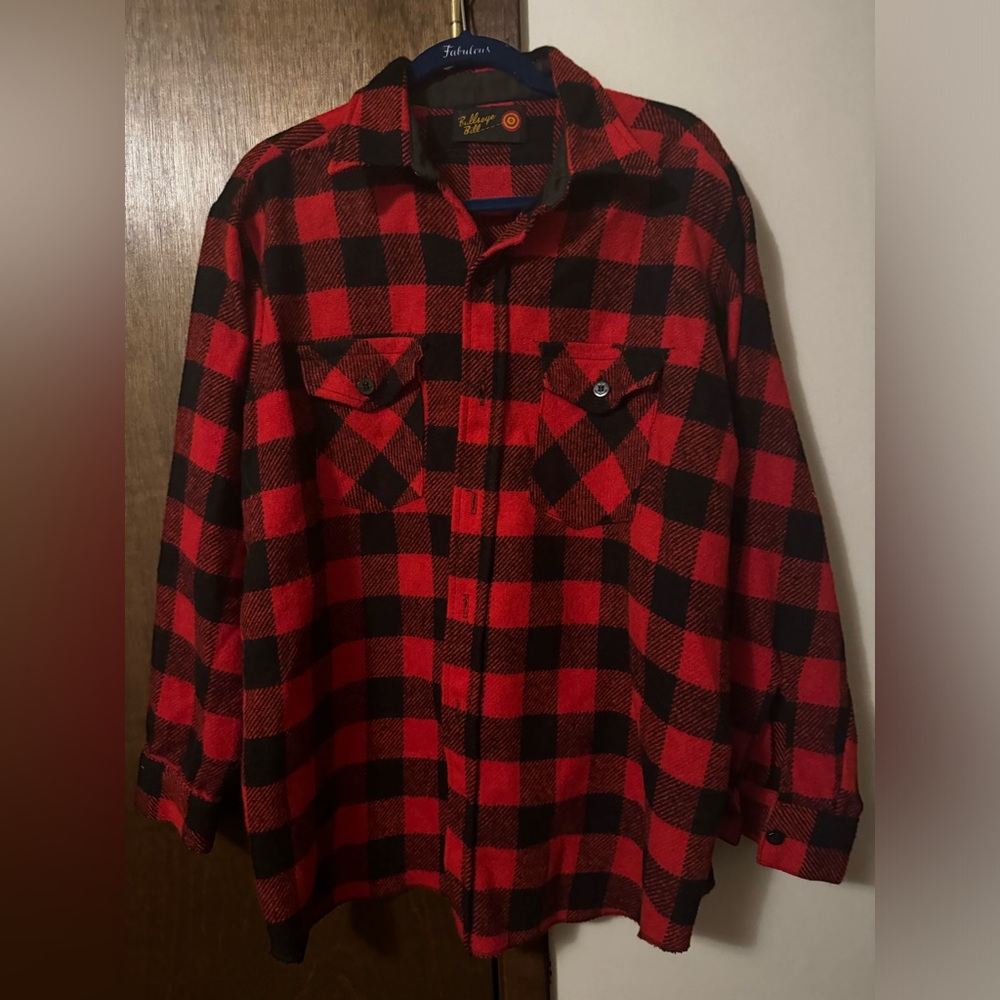 100% wool vintage flannel